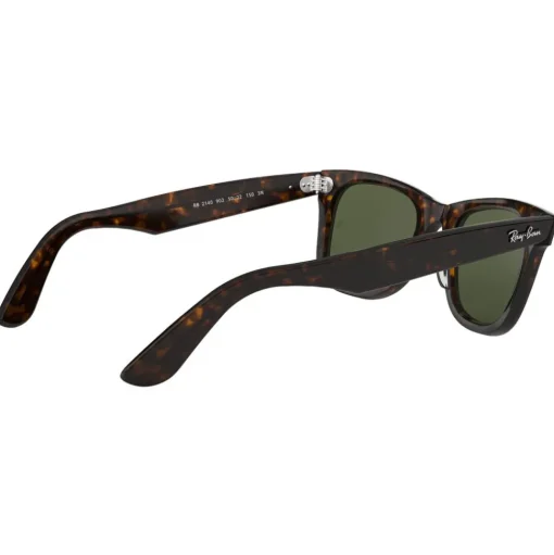 Lunettes de soleil Ray Ban RB2140 Original Wayfarer Classic Polished Tortoise Green G-15