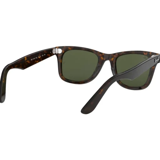 Lunettes de soleil Ray Ban RB2140 Original Wayfarer Classic Polished Tortoise Green G-15