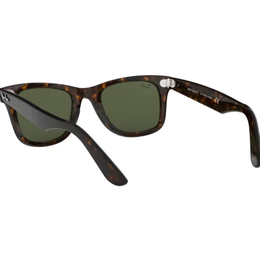 Lunettes de soleil Ray Ban RB2140 Original Wayfarer Classic Polished Tortoise Green G-15