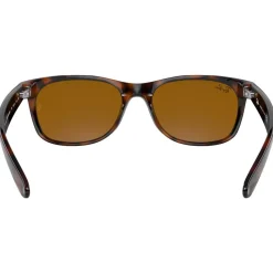 Lunettes de soleil Ray Ban RB2132 New Wayfarer Classic Polished Light Havana Brown B-15