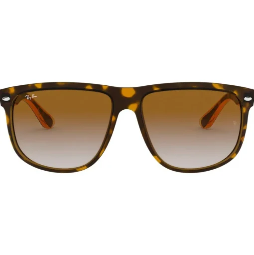 Lunettes de soleil Ray Ban RB4147 Boyfriend Polished Light Havana Gradient Light Brown