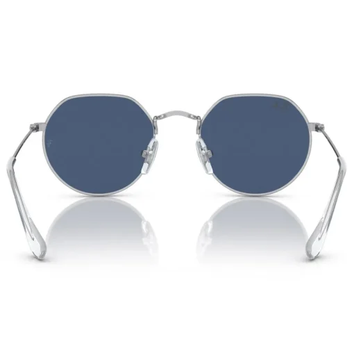 Lunettes de soleil Ray Ban Jack Kids Polished Silver Dark Blue