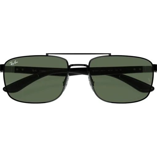 Lunettes de soleil Ray Ban RB3737 Polished Black Dark Green