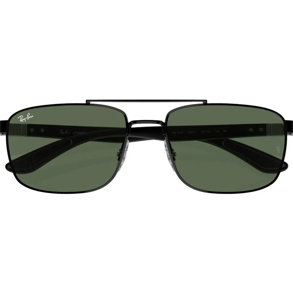Lunettes de soleil Ray Ban RB3737 Polished Black Dark Green