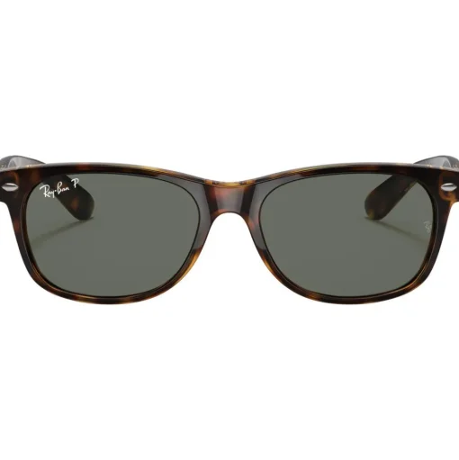 Lunettes de soleil Ray Ban RB2132 New Wayfarer Classic Polished Tortoise Green G-15 Polarized