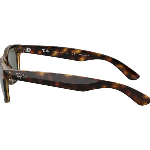 Lunettes de soleil Ray Ban RB2132 New Wayfarer Classic Polished Tortoise Green G-15 Polarized