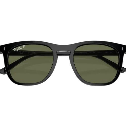 Lunettes de soleil Ray Ban RB2210 Polished Black Polar Green