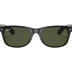 Lunettes de soleil Ray Ban RB2132 New Wayfarer Classic Polished Black Green G-15