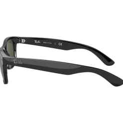 Lunettes de soleil Ray Ban RB2132 New Wayfarer Classic Polished Black Green G-15