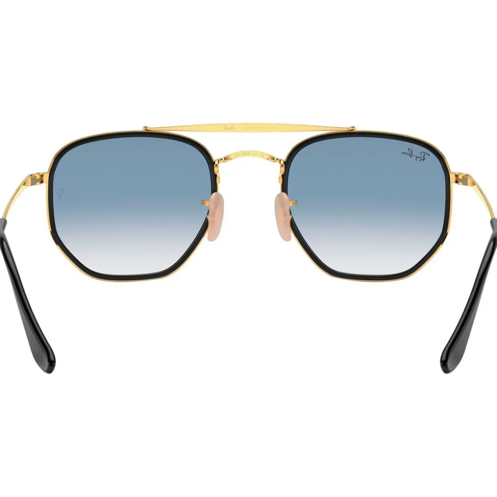 Lunettes de soleil Ray Ban RB3648M Marshal II Polished Gold Gradient Light Blue