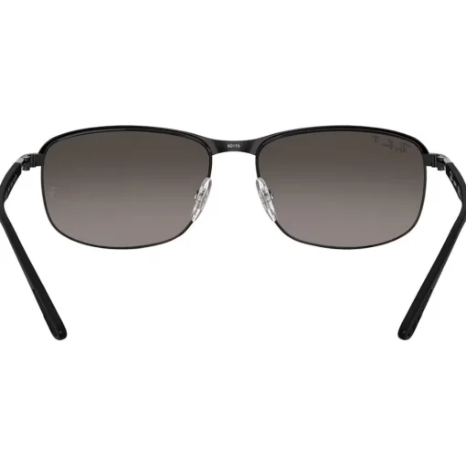 Lunettes de soleil Ray Ban RB3671CH Polished Black Chromance Silver Polar