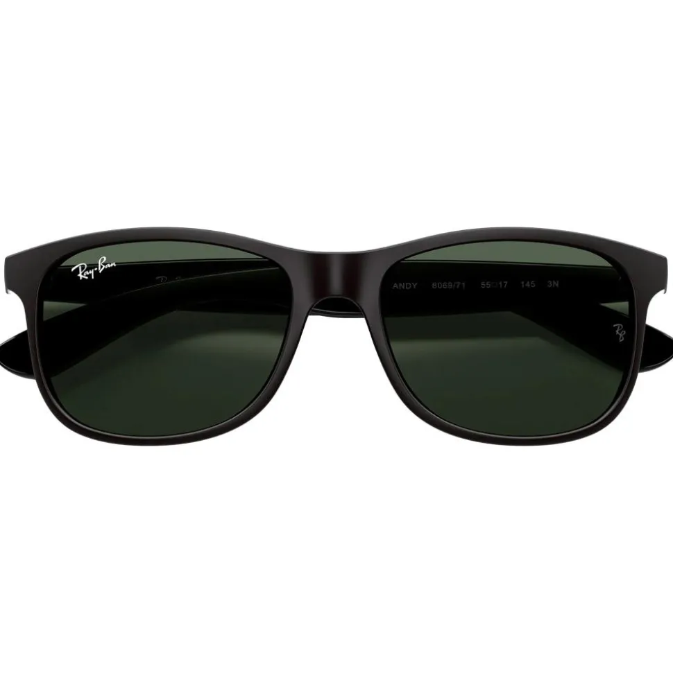 Lunettes de soleil Ray Ban RB4202 Andy Matte Black Green