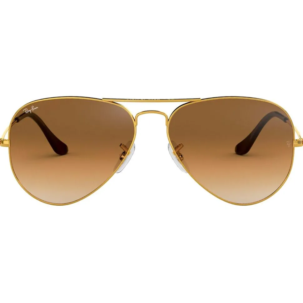 Lunettes de soleil Ray Ban RB3025 Aviator Polished Gold Light Brown Gradient