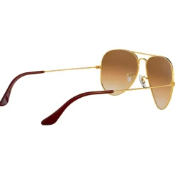 Lunettes de soleil Ray Ban RB3025 Aviator Polished Gold Light Brown Gradient