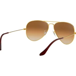 Lunettes de soleil Ray Ban RB3025 Aviator Polished Gold Light Brown Gradient