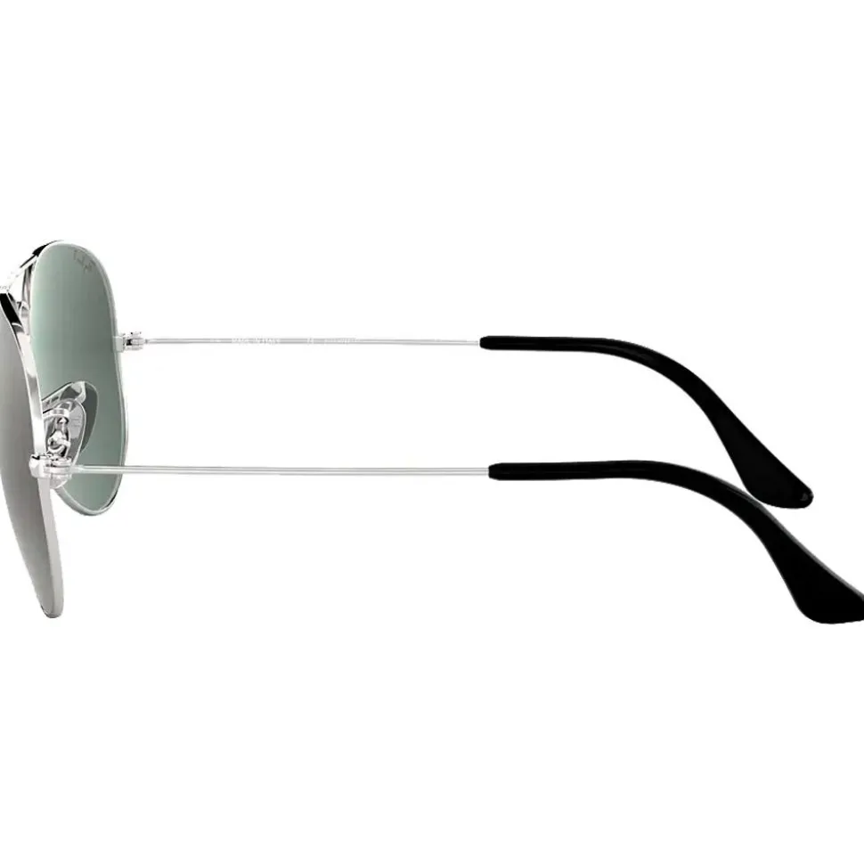 Lunettes de soleil Ray Ban RB3025 Aviator Polished Silver Grey Polarized