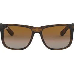 Lunettes de soleil Ray Ban RB4165 Justin Classic Matte Havana Brown Grey Polar
