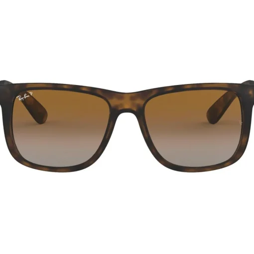 Lunettes de soleil Ray Ban RB4165 Justin Classic Matte Havana Brown Grey Polar