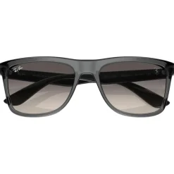 Lunettes de soleil Ray Ban RB4413M Scuderia Ferrari Collection Polished Transparent Grey Grey