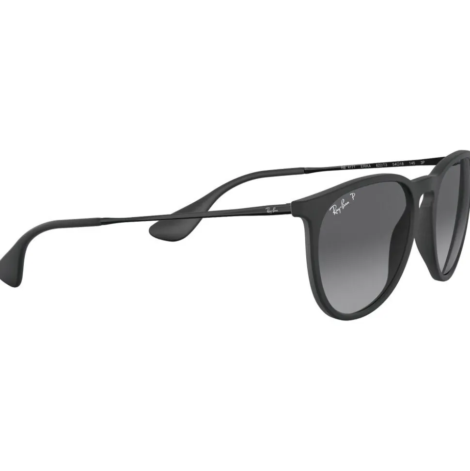Lunettes de soleil Ray Ban RB4171 Erika Classic Matte Rubber Black Grey Polar