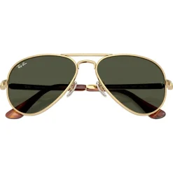 Lunettes de soleil Ray Ban RB3925 Aviator Max Polished Gold Green G-15