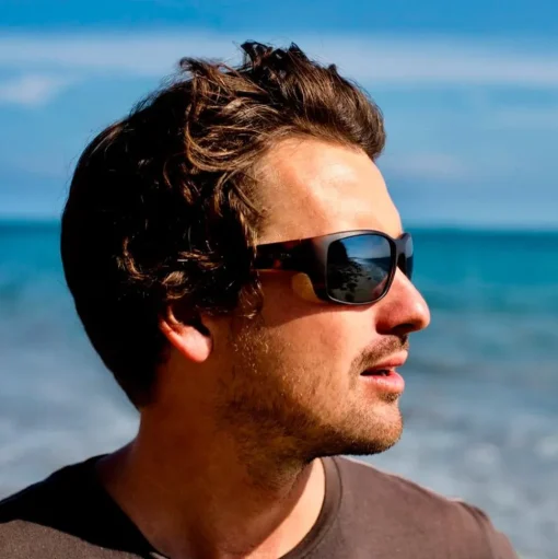 Lunettes de soleil Revo Dexter Matte Tortoise Crystal Smoke Green Polarized