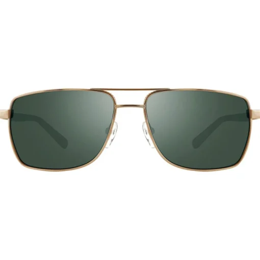 Lunettes de soleil Revo Ray Gold Crystal Smoke Green Polarized