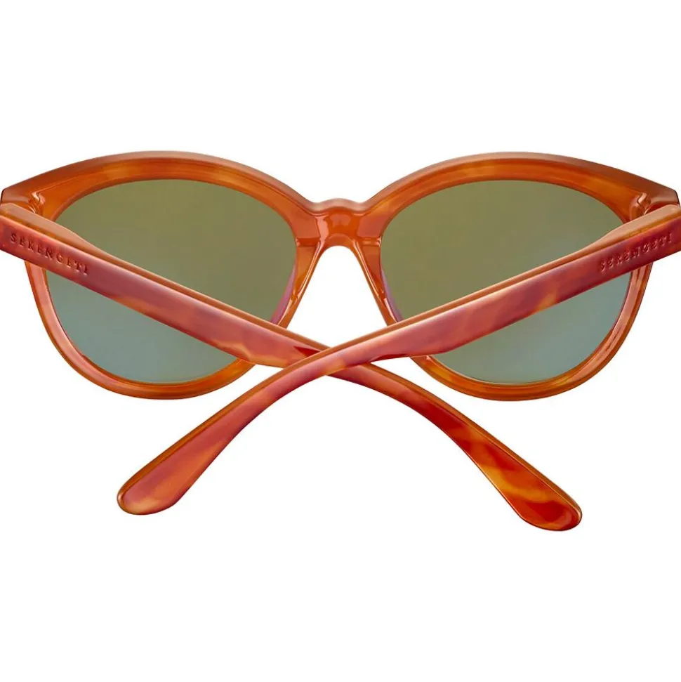 Lunettes de soleil Serengeti Endee Shiny Milky Vintage Tortoise Saturn 555nm