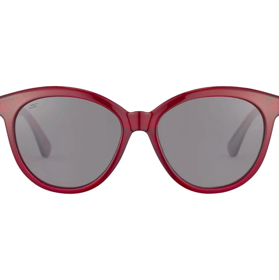 Lunettes de soleil Serengeti Endee Shiny Milky Red Saturn Polarized Smoke