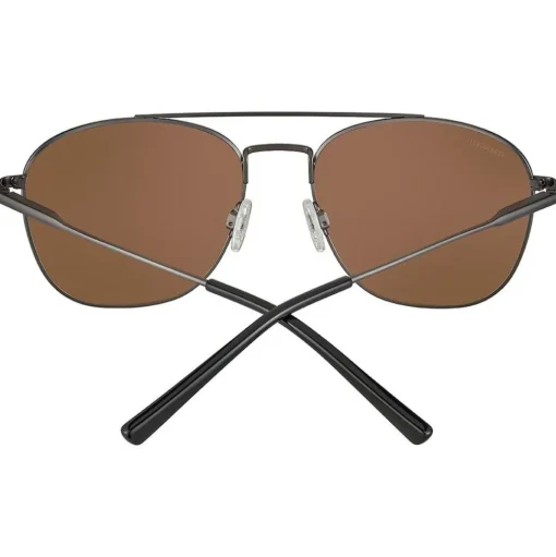 Lunettes de soleil Serengeti Carroll Large Matte Dark Gunmetal Mineral Polarized Drivers