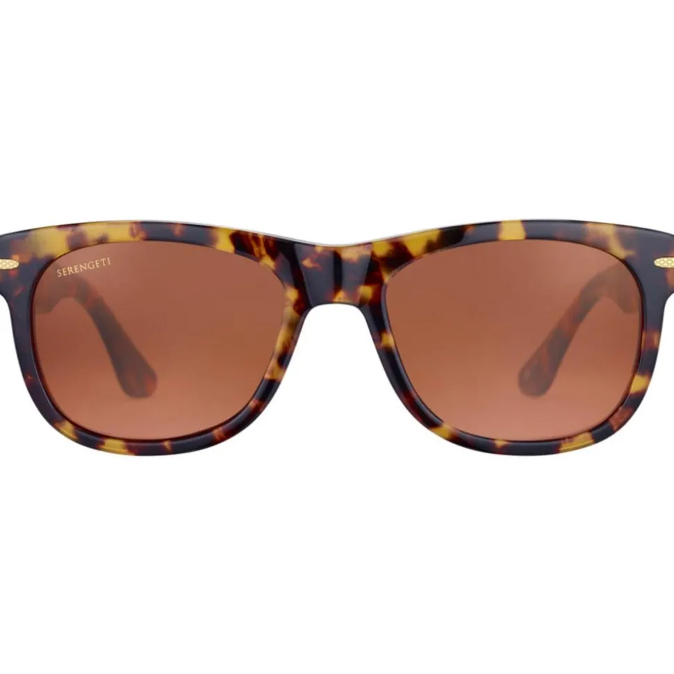 Lunettes de soleil Serengeti Foyt Large Shiny Tortoise Havana Mineral Drivers