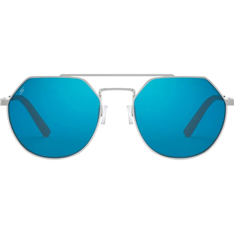 Lunettes de soleil Serengeti Shelby Shiny Silver Spirit Polarized 555nm Blue