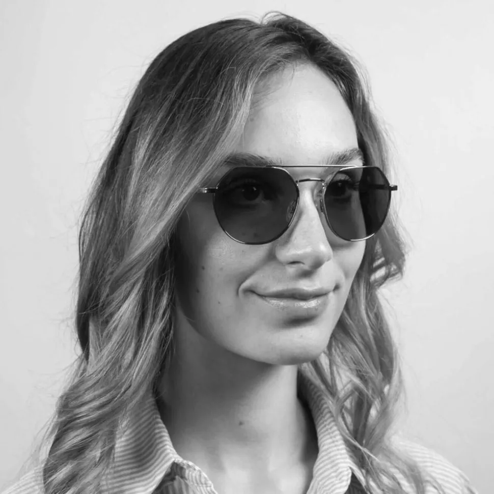 Lunettes de soleil Serengeti Shelby Shiny Silver Spirit Polarized 555nm Blue