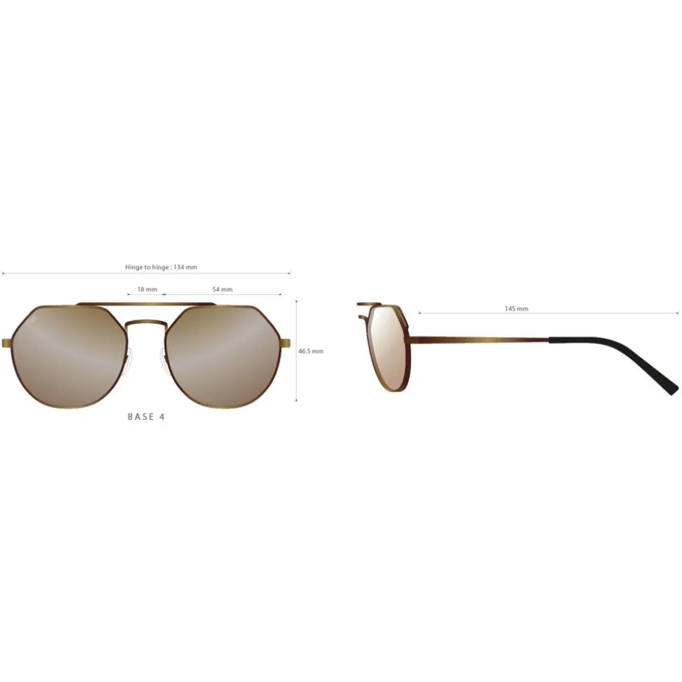 Lunettes de soleil Serengeti Shelby Shiny Silver Spirit Polarized 555nm Blue