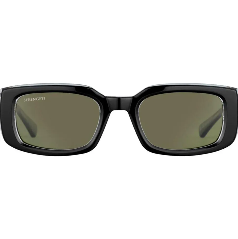 Lunettes de soleil Serengeti Nicholson Shiny Black Transparent Layer Mineral Polarized 555nm