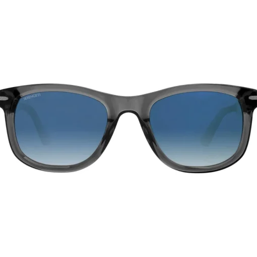Lunettes de soleil Serengeti Danny Shiny Translucent Grey Mineral Polarized Blue Gradient