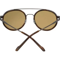 Lunettes de soleil Serengeti Geary Shiny Gunmetal Brown Buffalo Polarized 555nm Blue