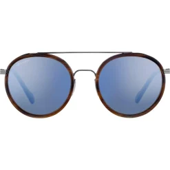 Lunettes de soleil Serengeti Geary Shiny Gunmetal Brown Buffalo Polarized 555nm Blue