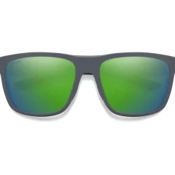 Lunettes de soleil Smith Barra Matte Cement Chromapop Polarized Green Mirror