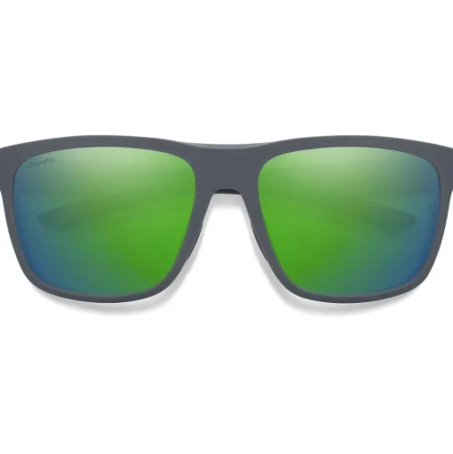Lunettes de soleil Smith Barra Matte Cement Chromapop Polarized Green Mirror