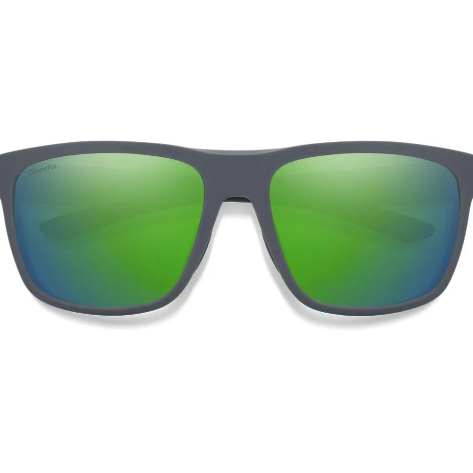 Lunettes de soleil Smith Barra Matte Cement Chromapop Polarized Green Mirror
