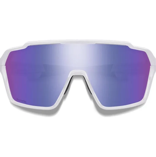 Lunettes de soleil Smith Shift XL Mag White Chromapop Violet Mirror