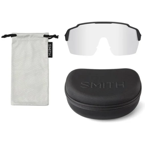 Lunettes de soleil Smith Shift Split Mag Matte Bone Chromapop Black Gold Mirror