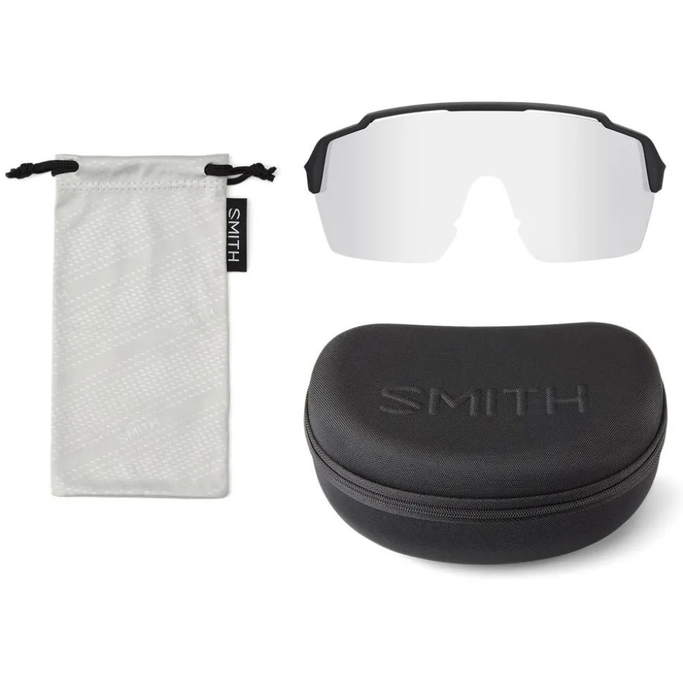 Lunettes de soleil Smith Shift Split Mag Matte Bone Chromapop Black Gold Mirror