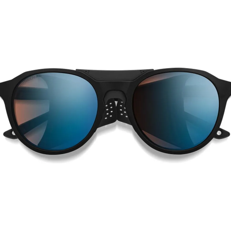 Lunettes de soleil Smith Venture Matte Black Chromapop Glacier Photochromique Copper Blue Mirror