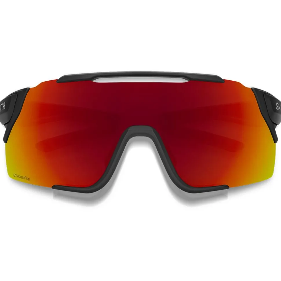 Lunettes de soleil Smith Attack Mag Mtb Matte Black Chromapop Red Mirror