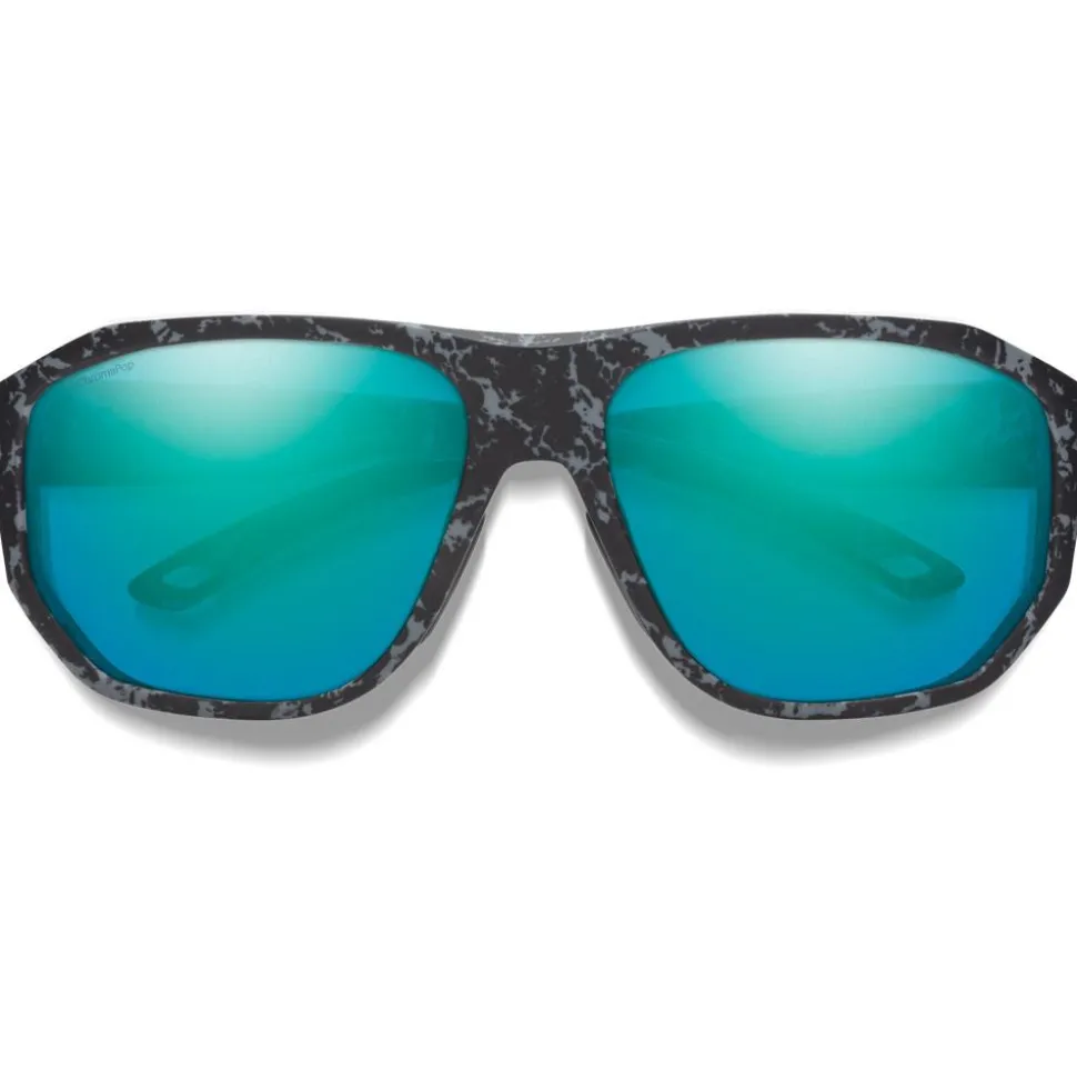 Lunettes de soleil Smith Outrigger Matte Ash Marble Chromapop Polarized Opal Mirror