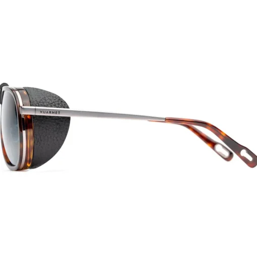 Lunettes de soleil Vuarnet Glacier Large Ecaille Noir Blue Polarlynx