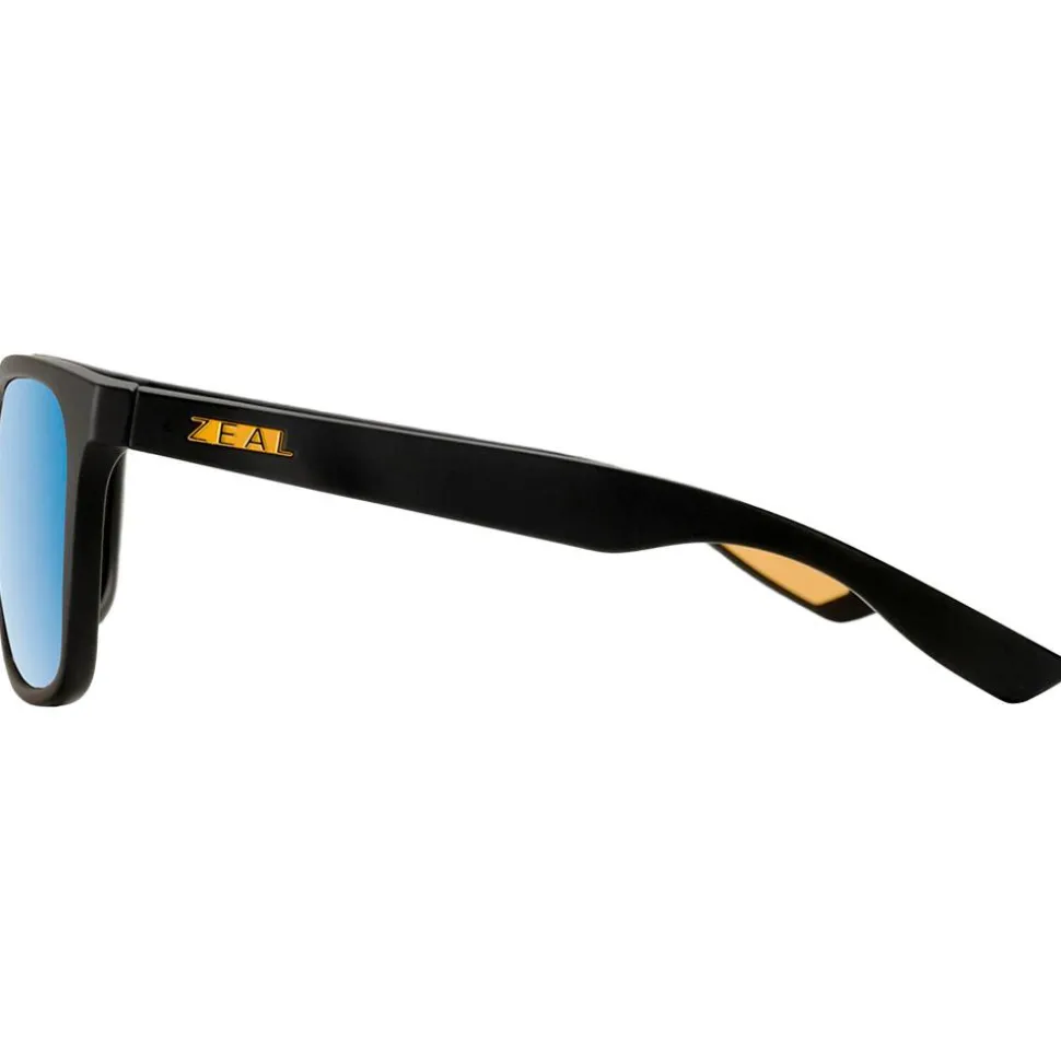 Lunettes de soleil Zeal Fremont Matte Black Ellume Polarized Horizon Blue