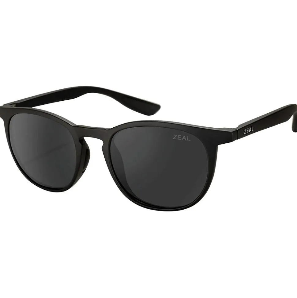 Lunettes de soleil Zeal Juno Matte Black Ellume Polarized Dark Grey